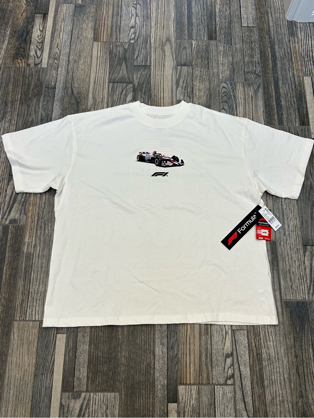 👁️ NWT F1 x PACSUN Formula 1 United States Grand Prix Logo Graphic T-Shirt White